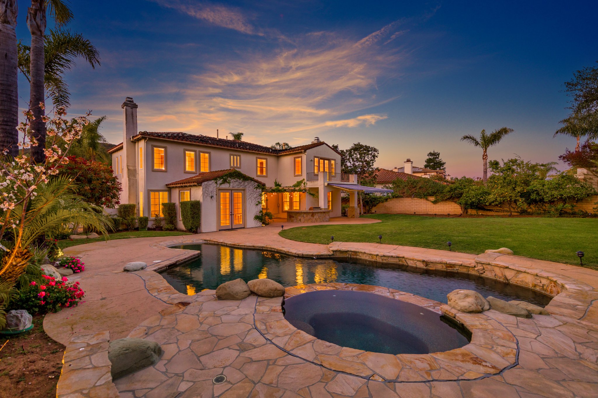 Pool & Spa at Dusk